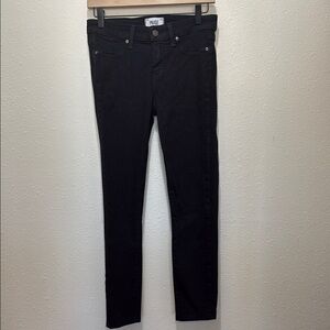 Paige Black Sparkly Skinny Jeans, Size 28